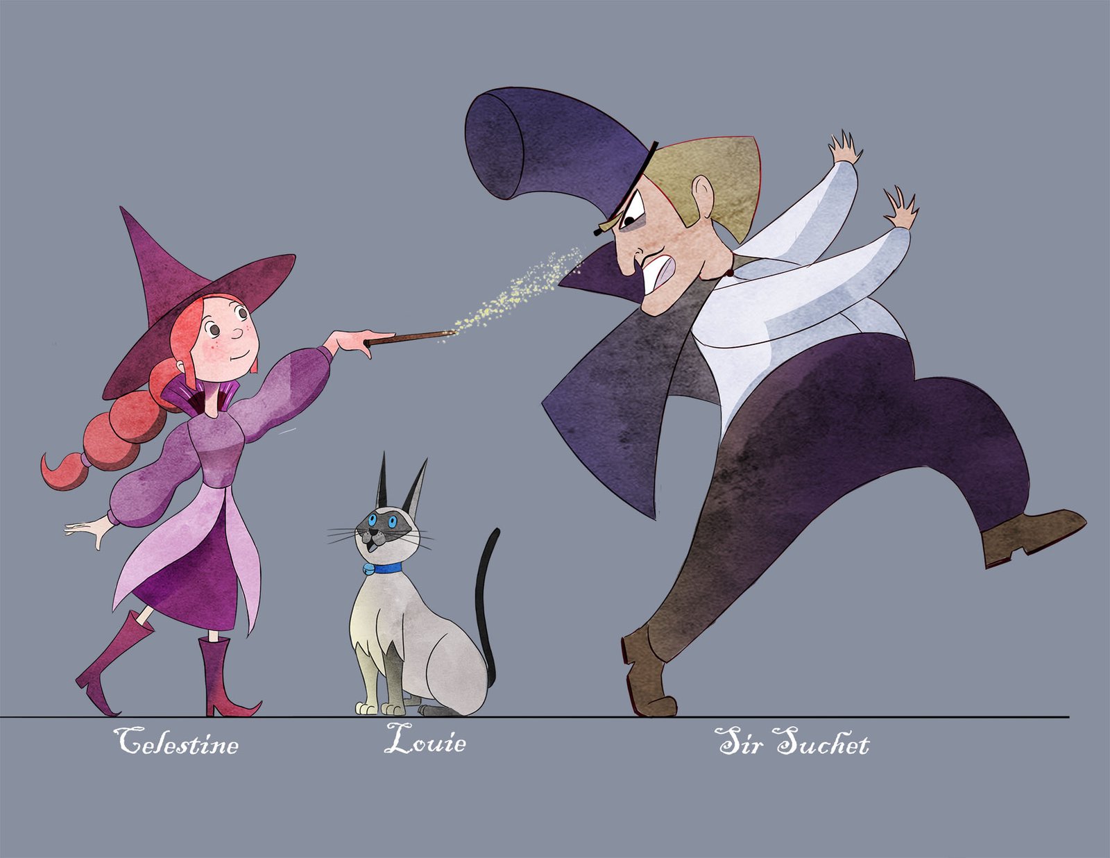 Educator digital character illustration