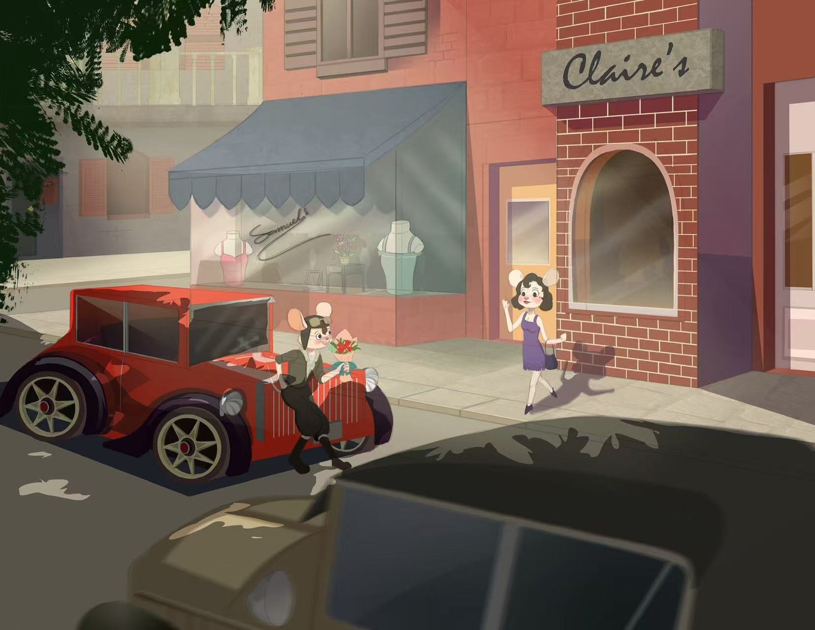 Educator illustrated city scene